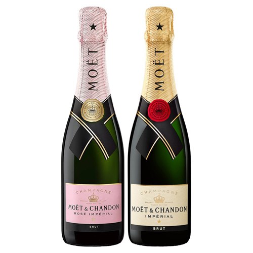 Moët & Chandon Mixed Brut & Rosé Champagne 37.5cl Duo Set 